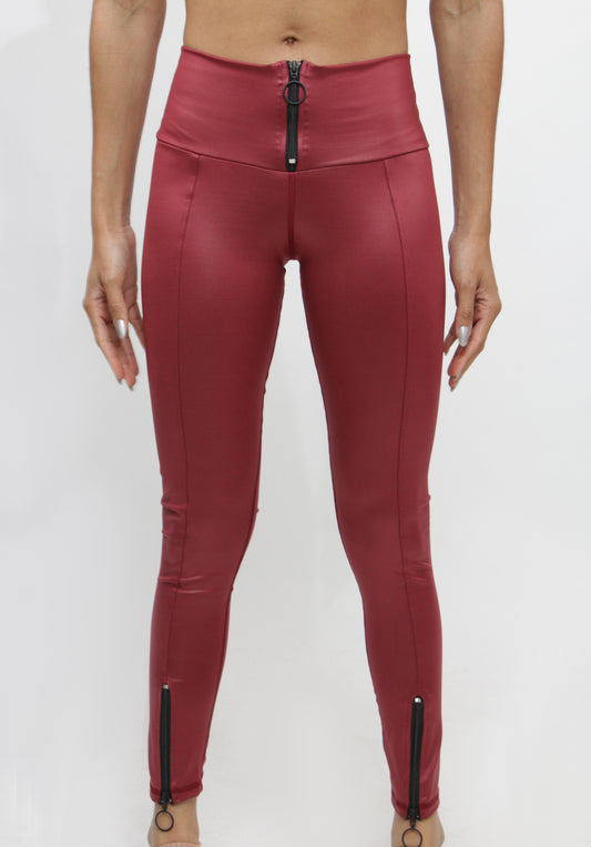 LuxeSkin Leggings With Zipper